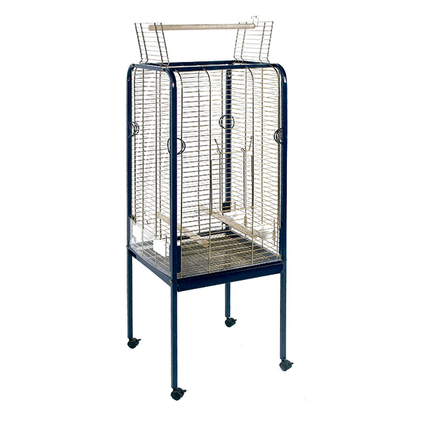 cage pour perroquets à toit plat
